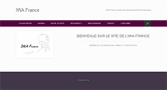 Desktop Screenshot of iwafrance.org